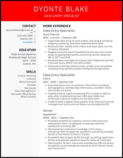 19 Data Entry Resume Examples That Worked In 2025