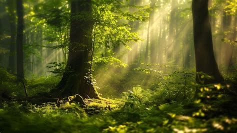 Premium Photo Forest Serenity Cinematic Shots Of Forests Or Woodlands