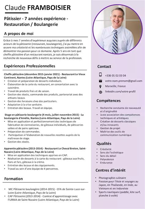 Exemple De Cv P Tissier Gratuit