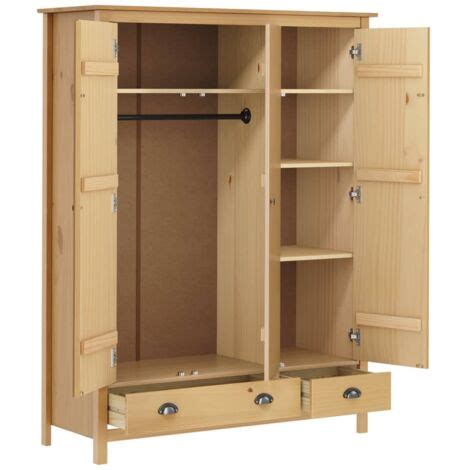 Kleiderschränke Living Kleiderschrank mit 3 Türen Hill 127x50x170cm