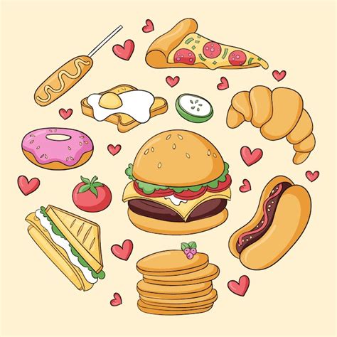 Foto De Desenho De Comida