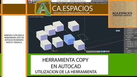 Como Utilizar La Herramienta Copiar Copy En Autocad Utilizacion