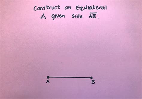 How to Construct an Equilateral Triangle?: Geometry - Math Lessons