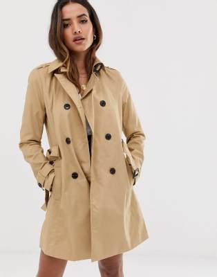 Stradivarius Basic Trenchcoat In Camel ASOS