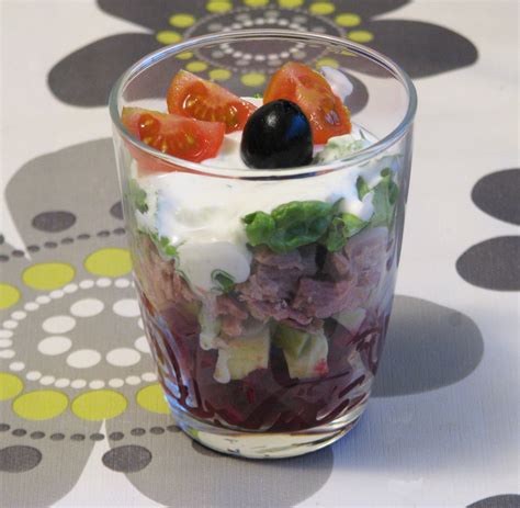 Recetas Para Cocinillas Ensalada En Vaso Con Salsa De Yogur