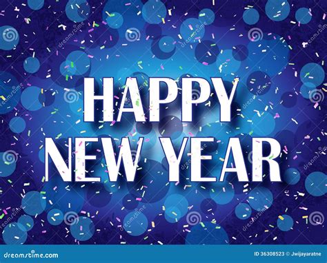 Happy New Year Confetti Stock Vector Illustration Of Abstract 36308523