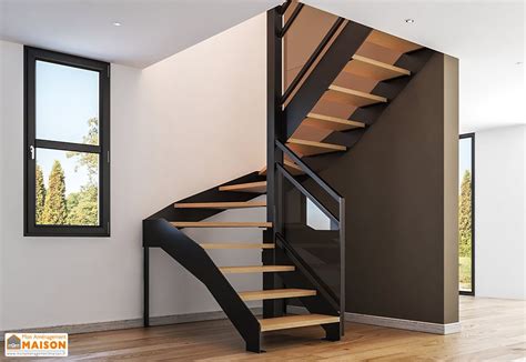 Limons Pour Escalier En M Tal Demi Tournant Sur Mesure Mia Escalier