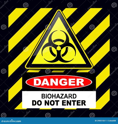 Biohazard Danger Sign Stock Vector Illustration Of Chemical 29051561