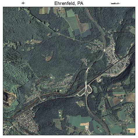 Aerial Photography Map of Ehrenfeld, PA Pennsylvania