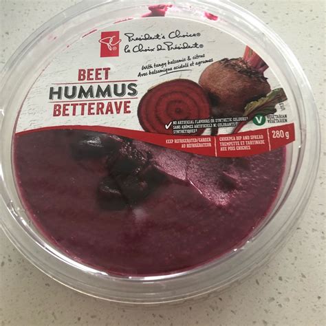 PC Presidents Choice Beet Hummus Reviews Abillion