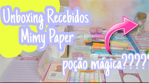 Recebidos Da Mimy Paper Cupom De Desconto Unboxing Nova Papelaria