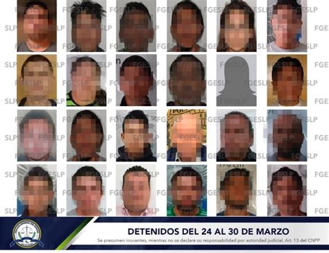 24 detenidos por secuestro robo y violación en SLP la última semana de