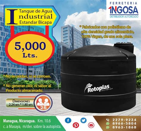 Tanque Para Agua L Industrial Rotoplas Managua Nicaragua