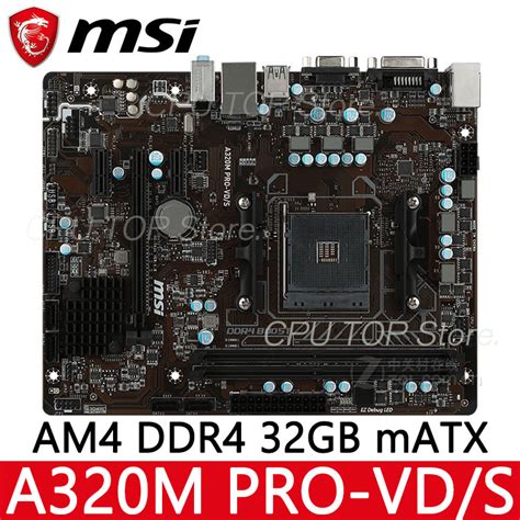 Msi A M Pro Vd S Original Gaming Motherboard Socket Am Ddr Gb