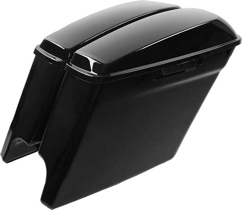 Amazon Tcmt Vivid Black Extended Stretched Saddlebags Painted