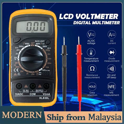 Xl830l New Digital Multimeter Lcd Volt Meter Ammeter Voltmeter Amps Ohms Acdc Ohm Volt Tester