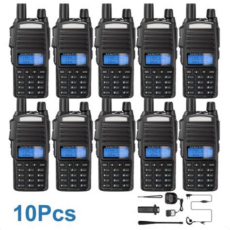 Jual Paket HT 10 Unit Handy BF UV82 Talky Radio Komunikasi Dualband UHF