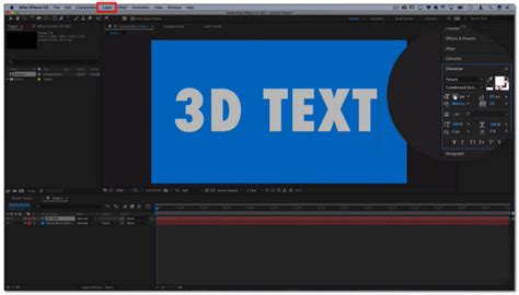 Guía completa sobre cómo hacer textos en 3D en After Effects