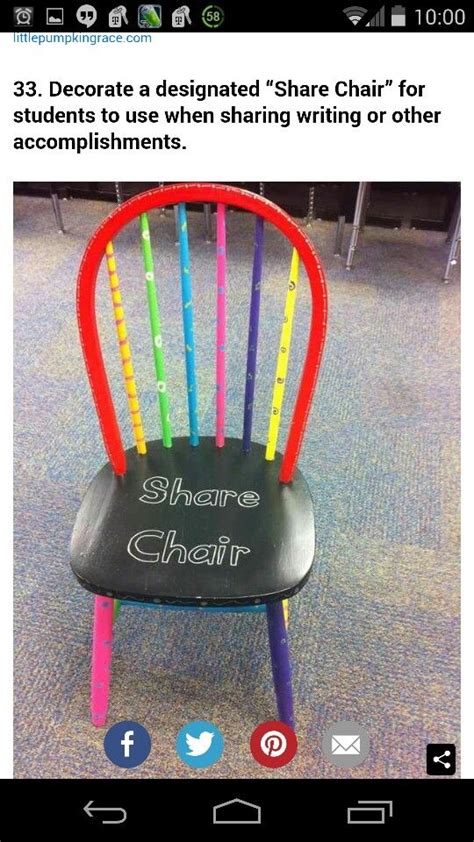 Share Chair Creative Classroom Diy Classroom Classroom