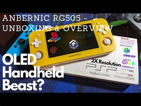 Anbernic RG505 Unboxing Quick Overview OLED Glory YouTube