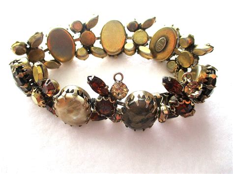 Regency Vintage Signed Stone Bracelet Gem