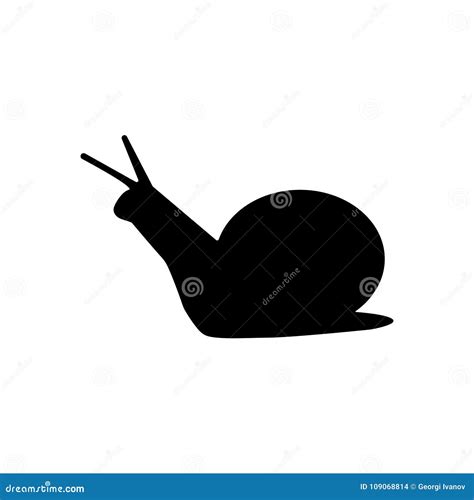 Simple Snail Silhouette Stock Vector Illustration Of Slugs