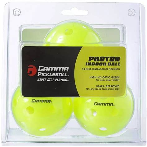 Gamma Photon High Visibility Indoor Pickleball Balls 3 Pack