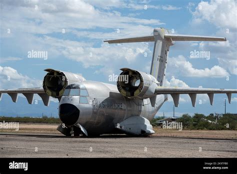 A Boeing YC-14 STOL aircraft on display at the Pima Air and Space ...