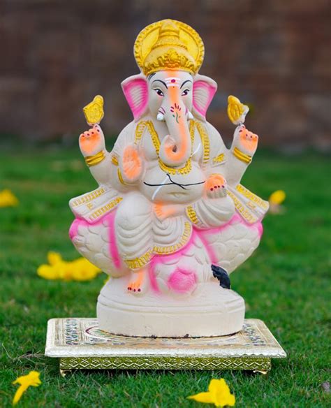 New Style Ganesh Murti for Chaturthi -1.2 Feet | Puja N Pujari