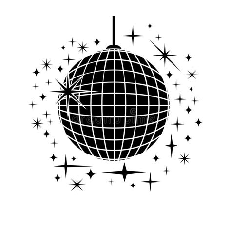 Disco Ball Icon Vector Dancing Illustration Sign Party Symbol Or Logo