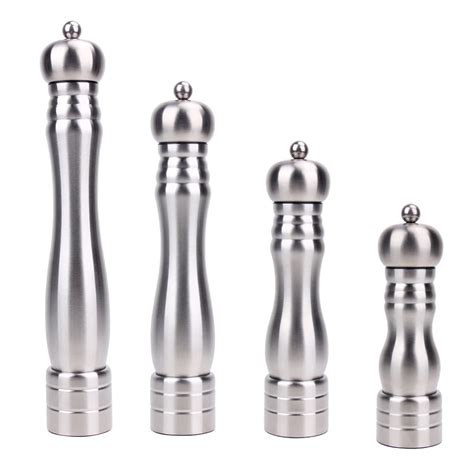 Adjustable Manual Pepper Mill Stainless Steel Salt And Pepper Grinder