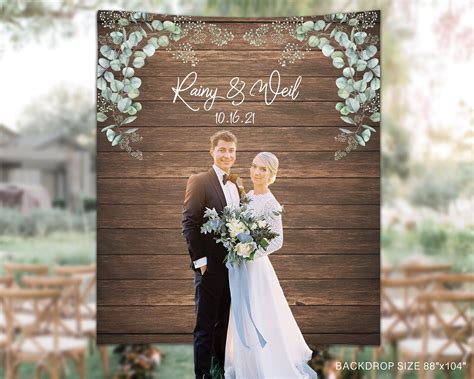 rustic backdrop rustic wedding banner floral wedding backdrop Wedding backdrop wedding sign ...