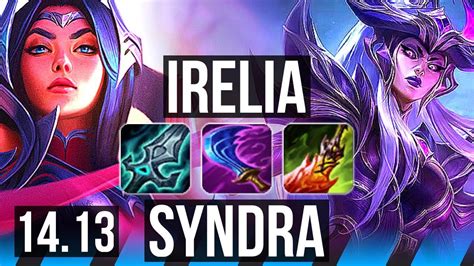 IRELIA Vs SYNDRA MID 72 Winrate 14 2 3 Dominating EUW