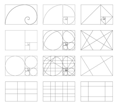 Golden Ratio Template Set Method Golden Section Fibonacci Array