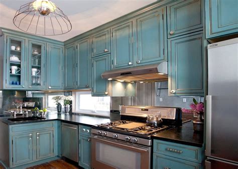 10+ Rustic Teal Kitchen Cabinets – HOMYRACKS