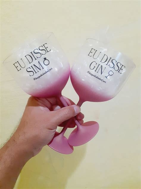 Kit 5 Taças Gin Degradê 580ml Personalizada Elo7