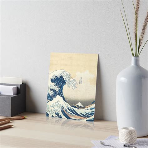 "Hokusai Print - 'The Great Wave Off Kanagawa'" Art Board Print for ...