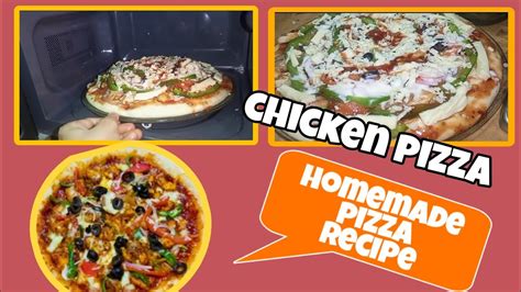 Chicken Pizza Recipe At Homepizza Recipe At Homevegetable Pizza Recipe Youtube