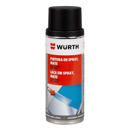 Wurth Black Matt Spray Ral Ml