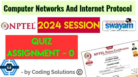 Computer Networks And Internet Protocol Week 0 Answers Nptel 2024