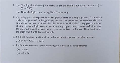 Solved Problem 4 Implement The Following Function By