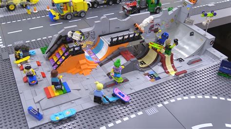 Custom LEGO Skatepark MOC complete & unveiled