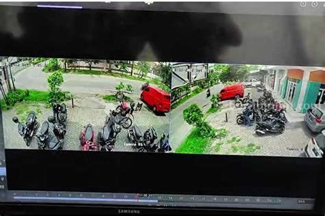 Terekam CCTV 2 Bandit Curanmor Gagal Satroni Kantor Beritajatim