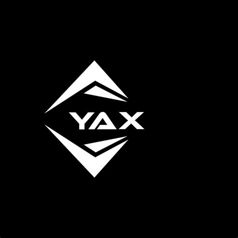 Yax Resumen Monograma Proteger Logo Diseño En Negro Antecedentes Yax