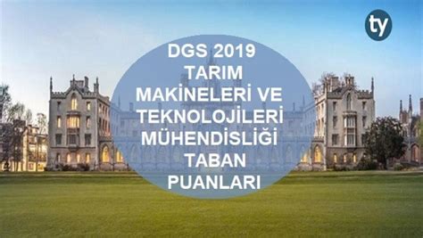 Dgs Tar M Makineleri Ve Teknolojileri M Hendisli I Taban Puanlar