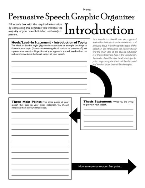 Persuasive Essay Graphic Organizer 7th Grade