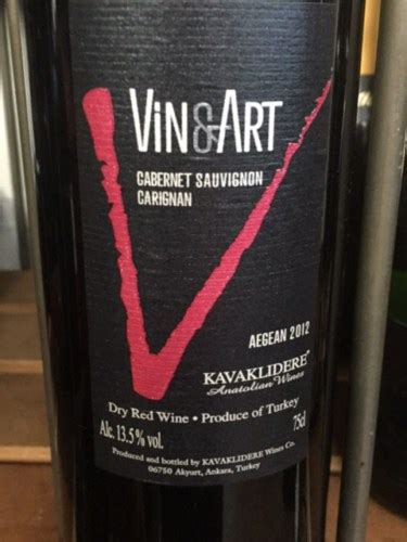 Kavaklıdere Vin Art Cabernet Sauvignon Carignan Vivino Australia