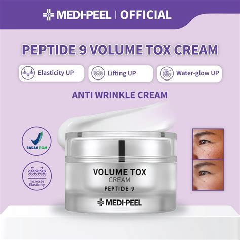 Jual Medi Peel Peptide 9 Volume Tox Cream 50g Shopee Indonesia