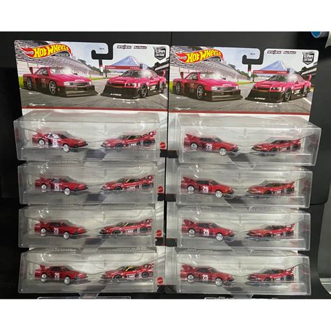 1 Case 8pcs Hot Wheels Premium Twin Pack 2 Pack Nissan Skyline