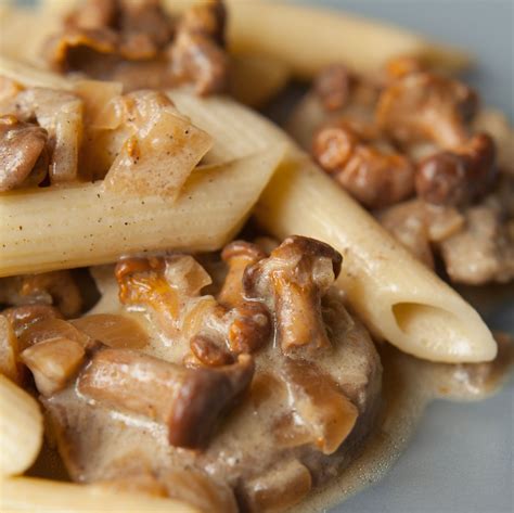 Chanterelle Mushroom Pasta With Creamy Cambozola Sauce Edible